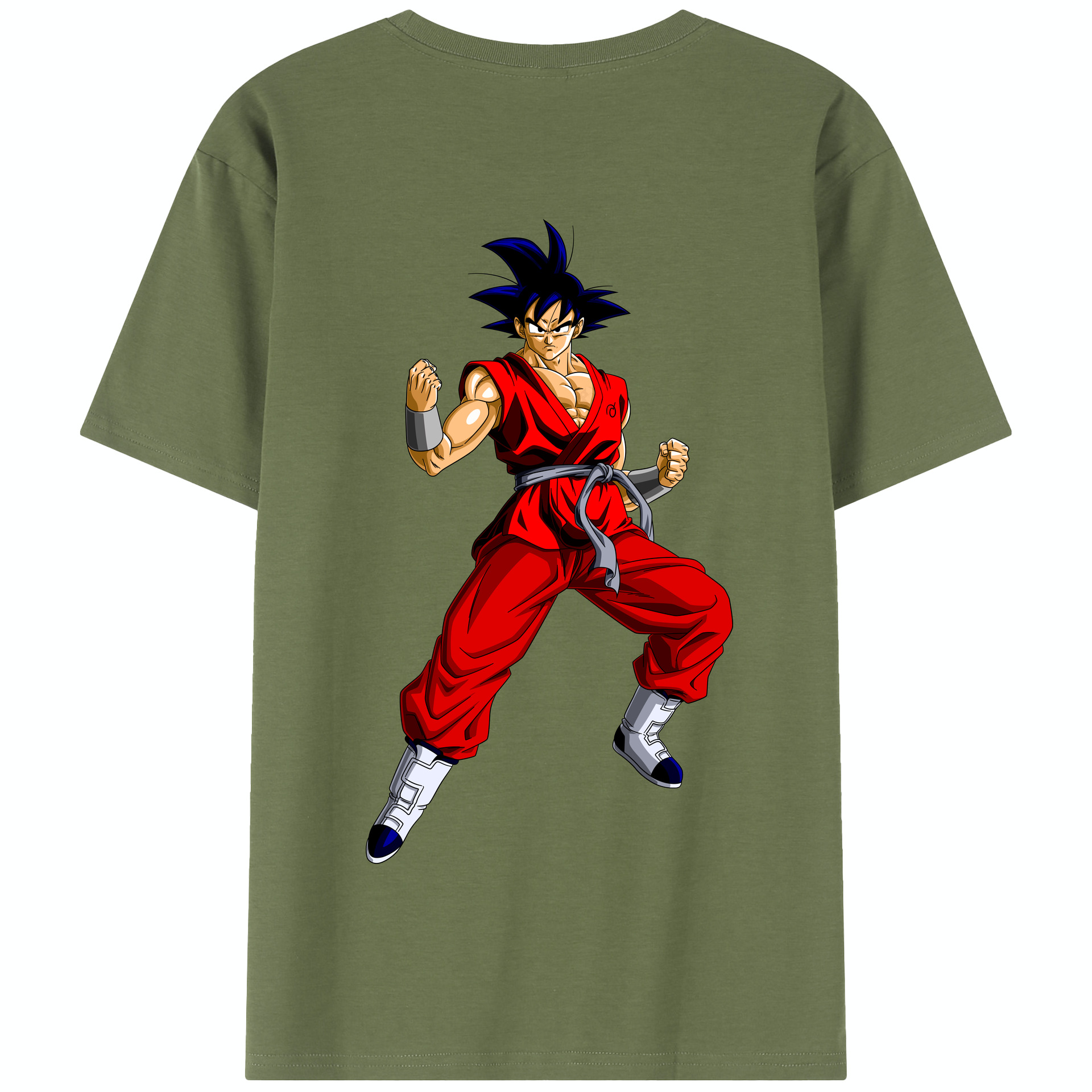 （画像用） ドラゴンボール 孫悟空（そん ごくう）Son Goku カカロット DRAGON BALL Kakarotto 綿100％半袖Tシャツ（背面プリント）